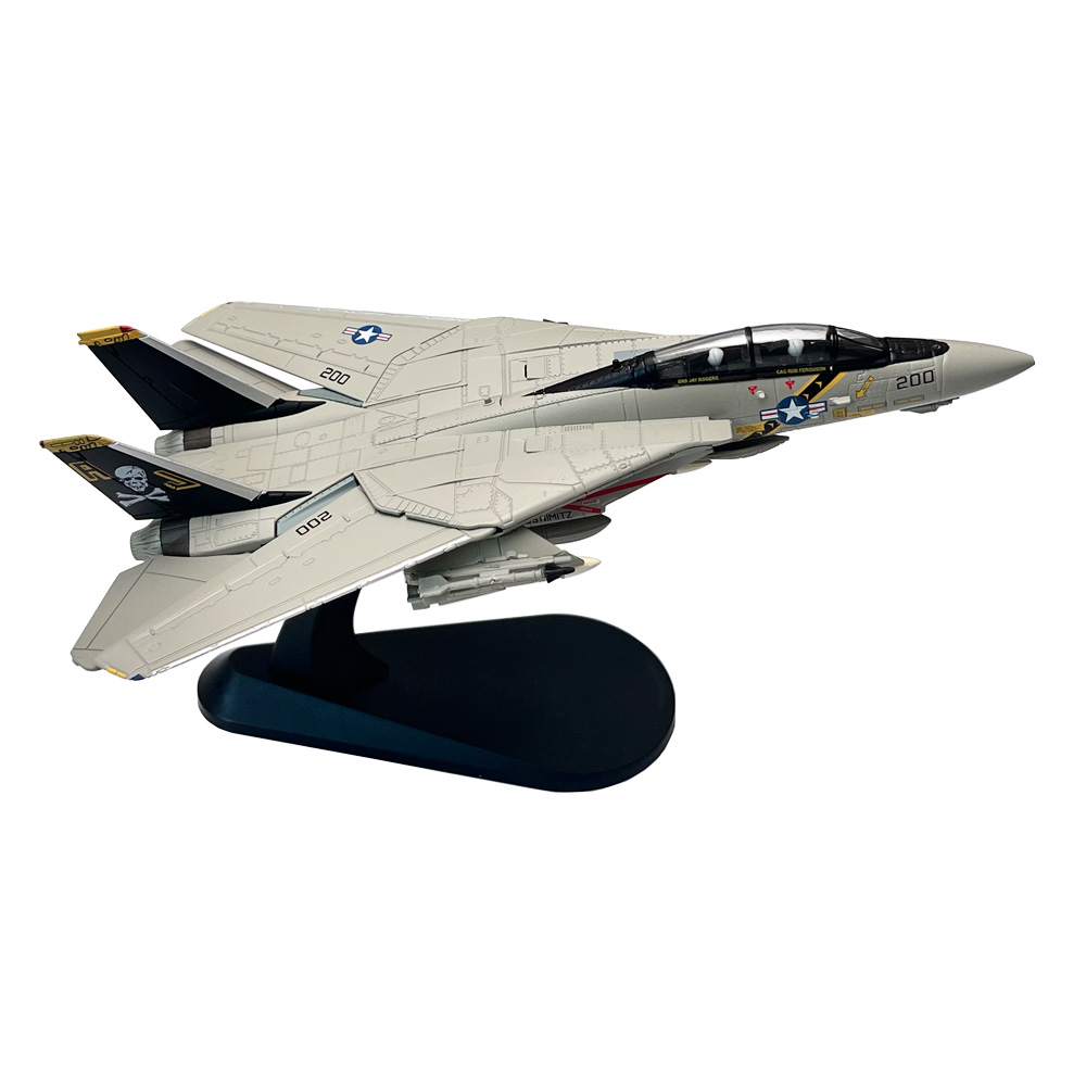 WLTK日炙1/100美军F-14A F14雄猫VF-84海盗旗战机飞机模型可变翼 - 图3
