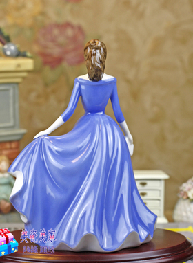 英国陶瓷宫廷淑女绝世佳丽摆件