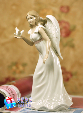 英国陶瓷新娘结婚圣洁天使摆件