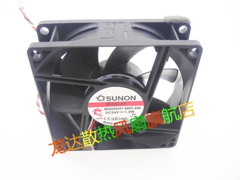 原装建准SUNO 8CM 8025 24V 散热风扇ME80252V1-000C-A99 - 图3