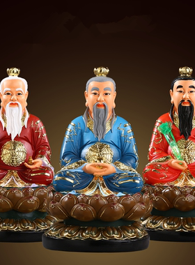 三清道祖善吉树脂寺庙佛像