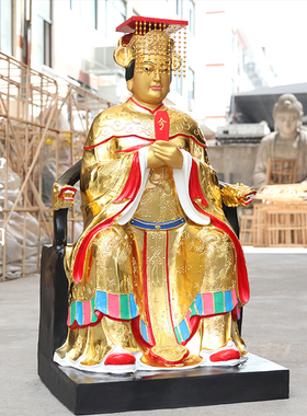 供奉寺庙1米3妈祖娘娘神像湄洲岛海神天上圣母天后树脂彩绘佛像摆