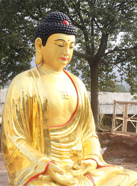 居家供奉树脂如来佛像