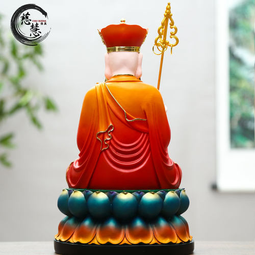 树脂玻璃钢佛像红衣地藏 唐三藏地藏王佛像九华山地藏王菩萨 - 图1