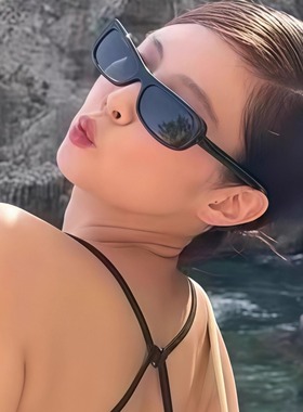 jennie同款黑色猫眼眼镜欧美复古