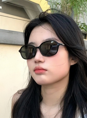 遮阳方形复古男女凹造型墨镜