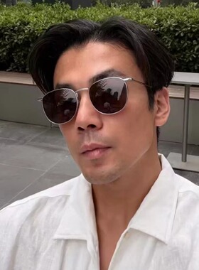 复古港风帅气遮阳太阳镜气质简约
