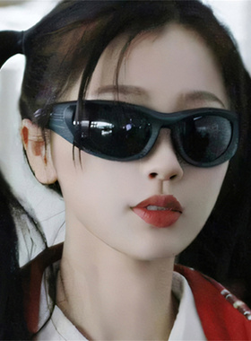 网红男士黑框黑色眼镜运动骑行