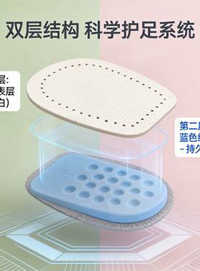牛皮后跟垫半码男女通用