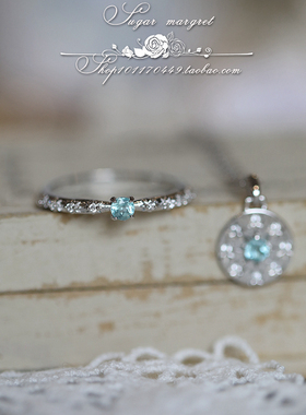 磷灰石银戒指925纯银精致圣诞女