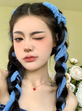 三亚彩色麻花辫辫发绳脏辫发带女