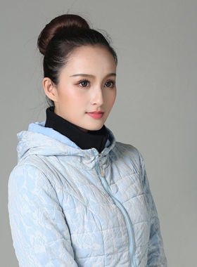 羽绒服防脏护领冬季针织螺纹羽绒服假领子领套男女通用新款百搭