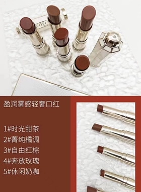 诗黛尔盈润雾感轻奢口红半哑光滋润持久不掉色不易沾杯显白正品