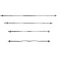 Electroplated barbell set 1.2/1.5/1.8 meters straight bar size curved bar weightlifting fitness equipment universal accessories