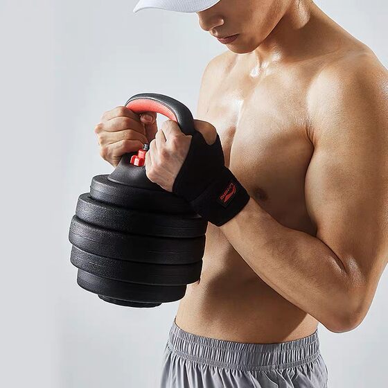 Kettlebell adjustable fitness equipment home indoor student dumbbell push-up bracket upgrade handle accessories handle