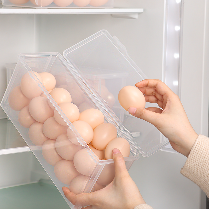 冰箱鸡蛋专用收纳盒侧门装放鸡蛋的大容量保鲜食品级厨房整理神器,淘宝优惠券,粉丝福利购,淘宝优惠卷