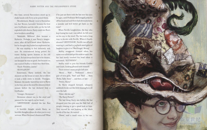 Harry Potter Illustrated 01-04 哈利波特英语原版珍藏版彩绘版英文版 哈利波特与魔法石 JK 罗琳Rowling 儿童英语经典小说章节书 - 图2