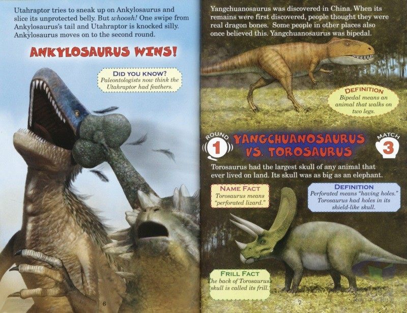 6-10岁学乐英语分级绘本猜猜谁会赢系列之动物主题科普读物英文版6册 Scholastic Who Would Win 小学生课外读物STEM科普绘本恐龙 - 图2