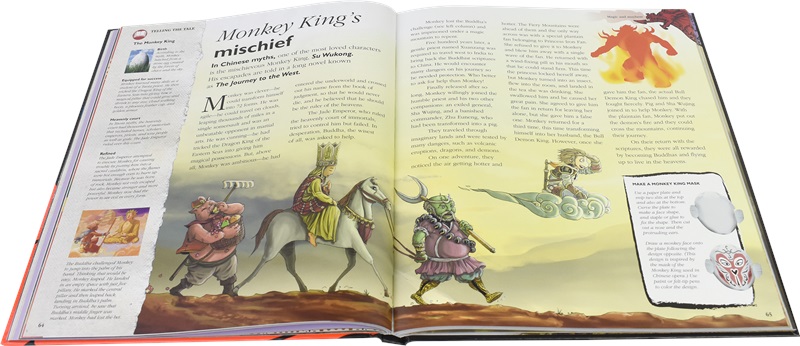 英文原版 DK Children's Book of Mythical Beasts& Magical Monsters儿童百科神秘野兽和神奇怪物精装大开本-图2