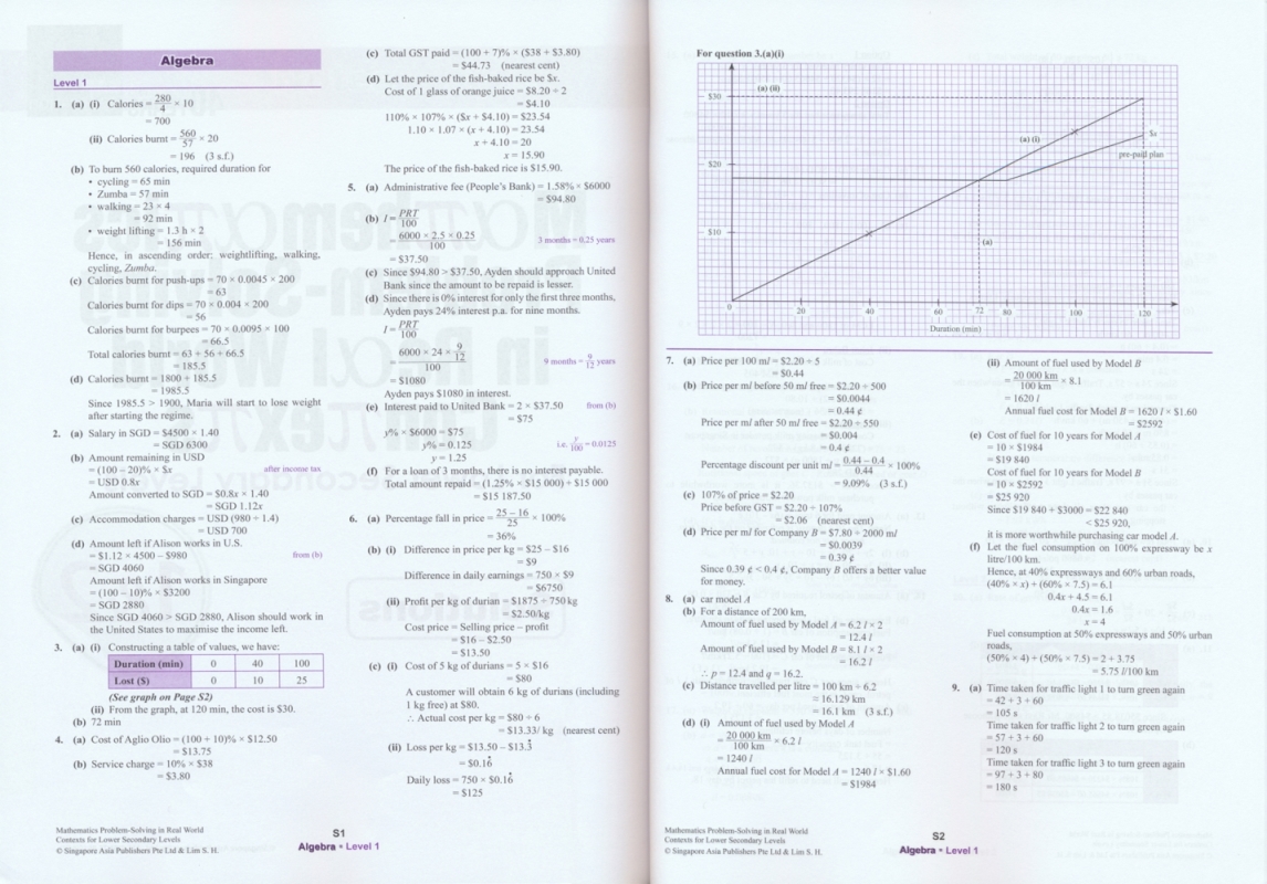 新加坡初一初二数学 现实中的数学题SAP Mathematics Problem-Solving in Real World Contexts for Lower Secondary 1&2 英文原版 - 图0