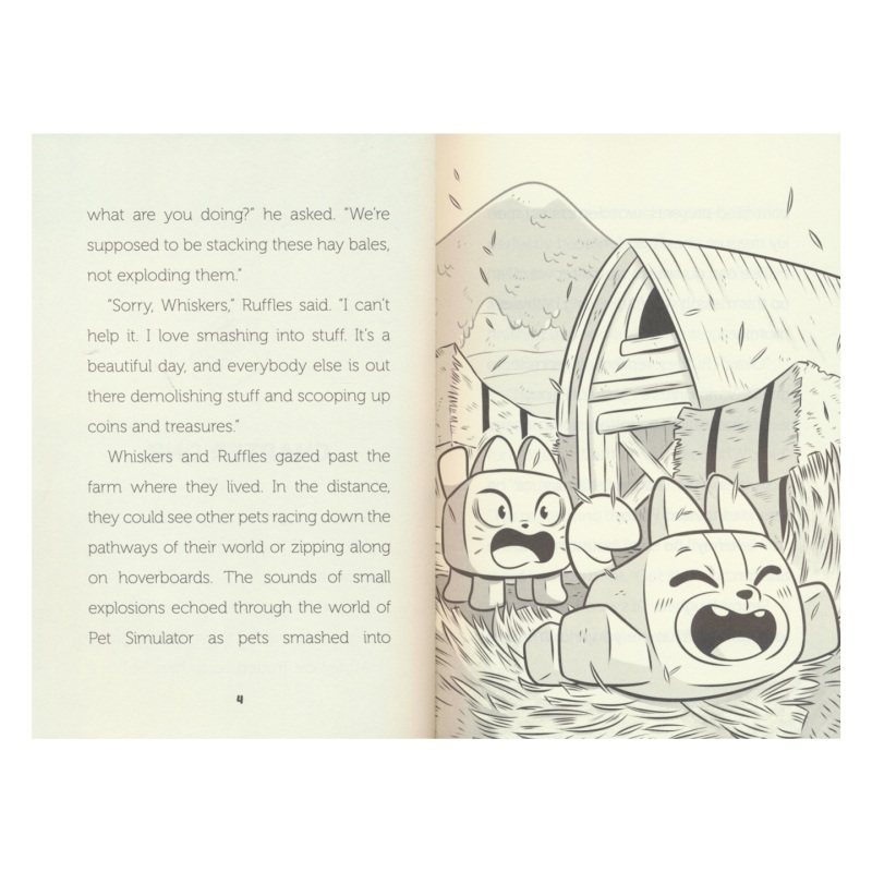Pet Simulator 1 Two Tales of Teamwork 宠物模拟器 团队合作的两则故事 桥梁章节小说 英语课外读物 英文原版进口儿童图书 - 图3