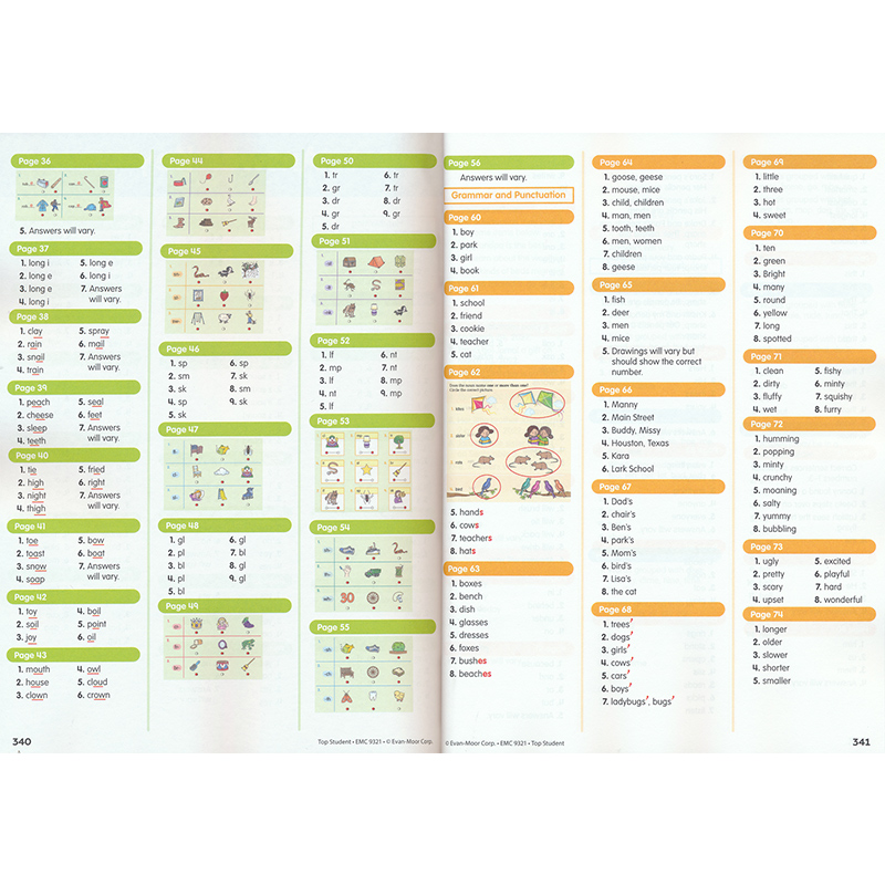 Evan Moor Top Student美国加州优等生系列幼儿园-小学6年级教辅练习册英语数学科学计算机社交情感STEM课程设计理念英文原版-图1