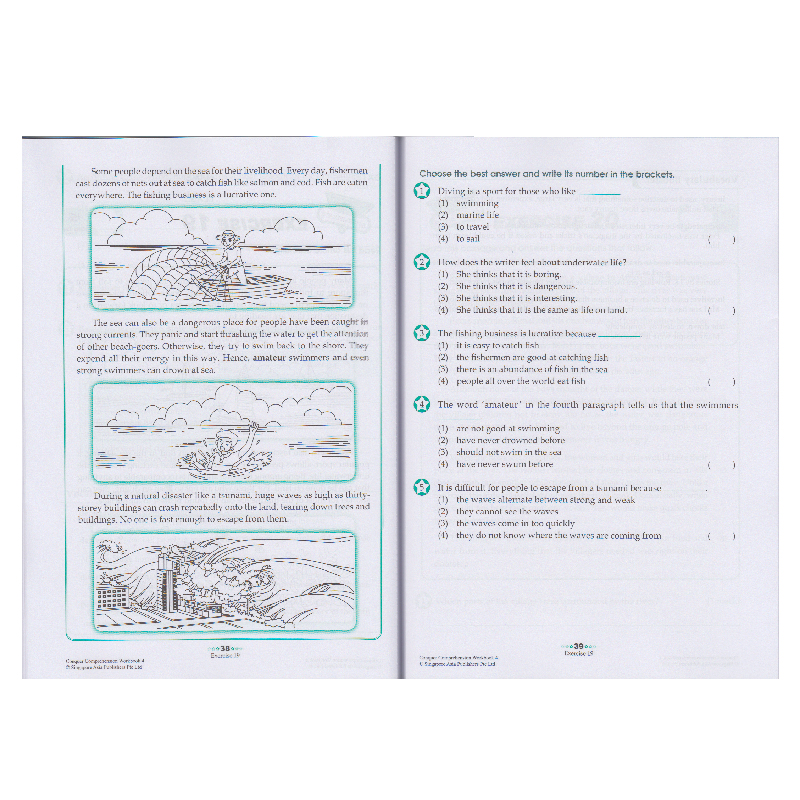 SAP Conquer Comprehension Workbook 1-6年级新加坡攻克系列英语阅读理解练习册 新加坡小学教辅 reading comprehension - 图2