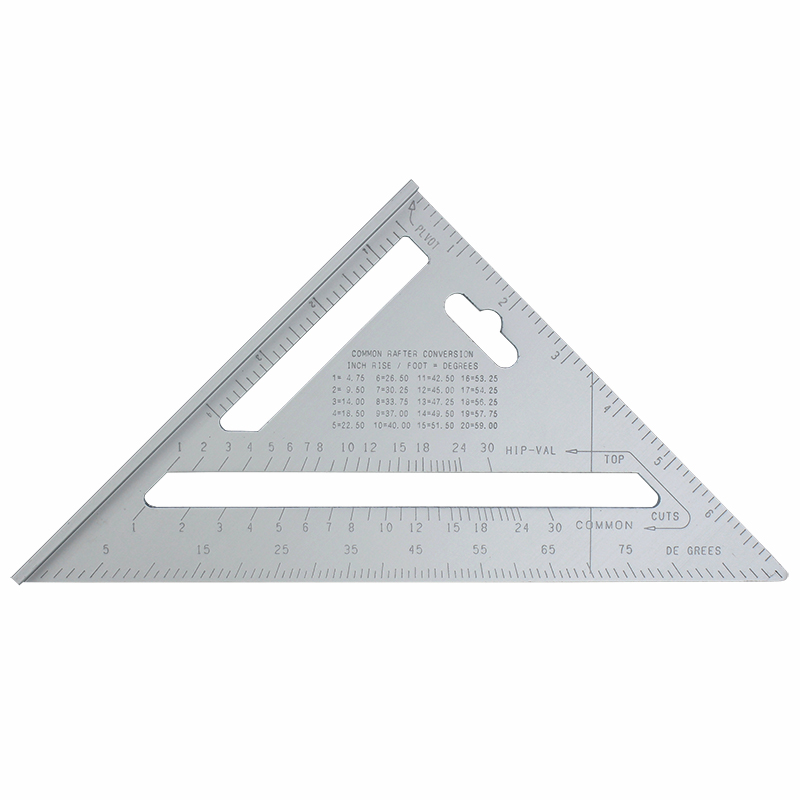 三角尺不锈钢多功能大码三角板高精度木工直角尺45°角尺铝合金 - 图3