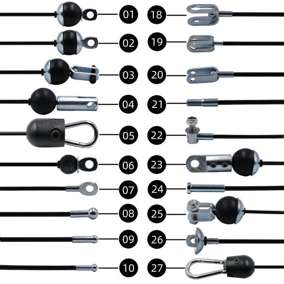 Steel cable 6mm wear-resistant black fitness equipment accessories