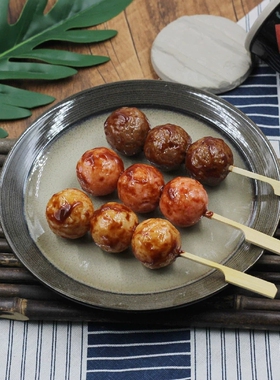 仿真食物道具日式丸子串摆设装饰