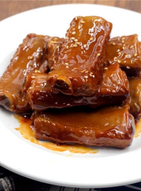 仿真红烧排骨肉样板间装饰品道具