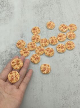 仿真小饼干芝麻烧饼手工配件玩具