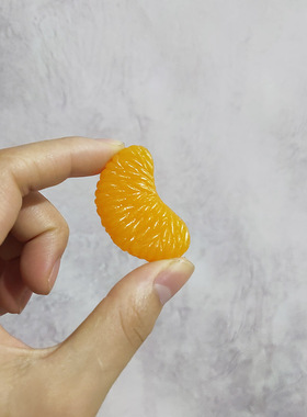 柠檬桔子片芒果颗粒沙拉模型道具