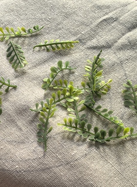 仿真树叶子模型绿色假小草片插件