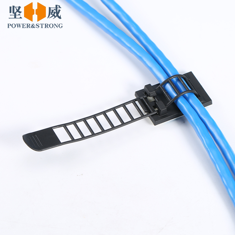 泡沫背胶粘式扎带固定座免打孔塑料电线束线夹理线器线卡CL-1/2/3 - 图3