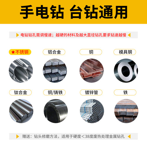 麻花钻头直柄含钴不锈钢专用打孔转头超硬金属铁铝合金钻头1-13mm - 图1