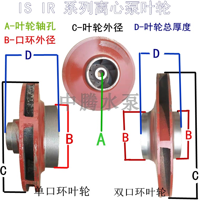 IS 65-50-125 100-80-160 150-125-250  200-315 清水离心泵 叶轮 - 图3