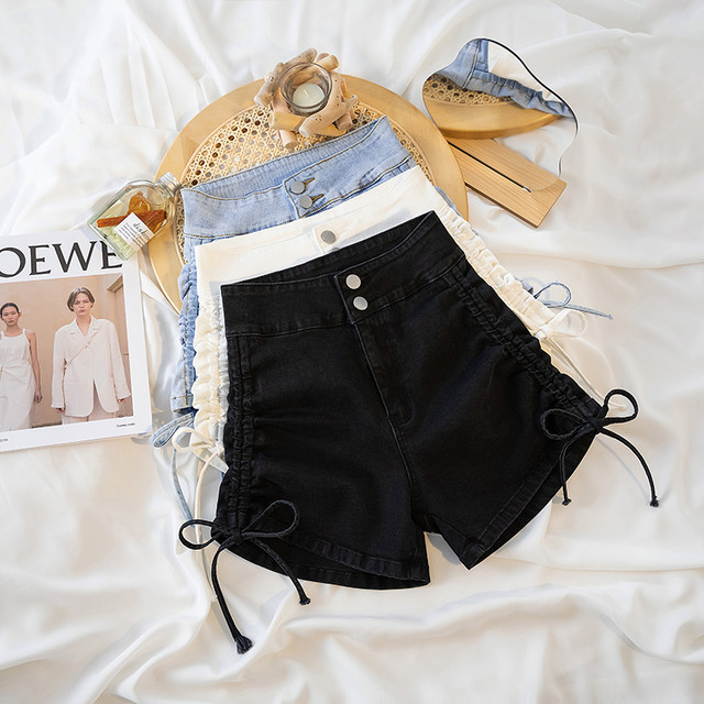 Double buckle drawstring lace ບໍລິສຸດ lust hottie ສະບັບພາສາເກົາຫຼີໃນລະດູຮ້ອນໃຫມ່