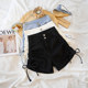 Double buckle drawstring lace ບໍລິສຸດ lust hottie ສະບັບພາສາເກົາຫຼີໃນລະດູຮ້ອນໃຫມ່