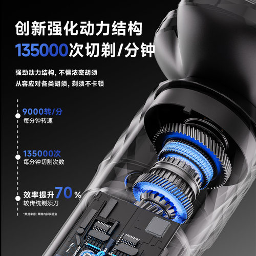 奔腾剃须刀电动男士刮胡刀官方旗舰店正品2026新款剃胡须刀送男友 - 图0