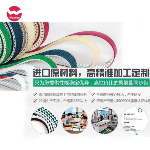 pu聚氨酯钢丝 进口机械手同步带开口带 5M S8M 3m L AT10 H8M皮带 - 图3