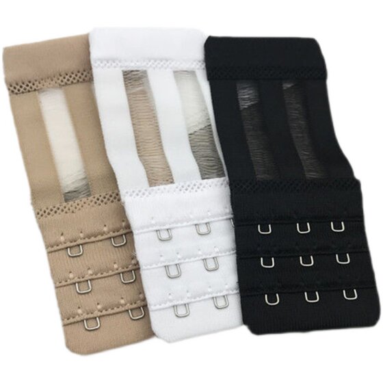 4.5 cm elastic small three-row three-button breathable hollow extended buckle extension buckle narrow bra buckle underwear elastic 3-button