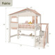 FAIRIA children's solid wood bed Linta multifunctional boys and girls half-height bed children's furniture