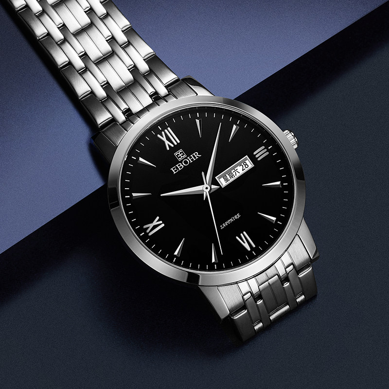 依波手表男高级感轻奢小众名牌石英手表男女士情侣手表1045