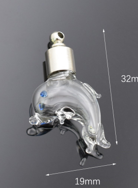 许愿金属帽米雕海马小丑鱼吊坠