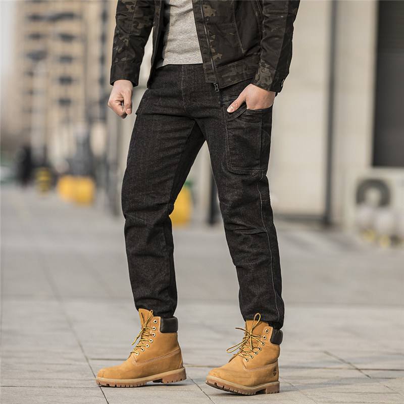 执政官春秋弹力牛仔裤男士宽松直筒多口袋战术长裤耐磨户外工装裤,淘宝优惠券,粉丝福利购,淘宝优惠卷