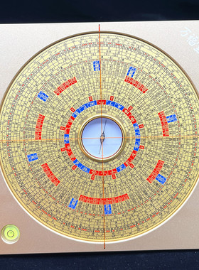 正品万福堂铝镁合金罗盘高精度