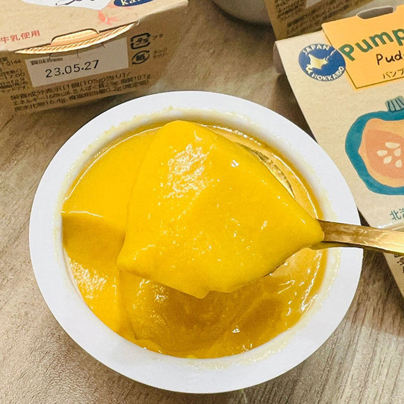 日本进口 田中制馅南瓜牛奶味布丁果冻 105g 超好吃!休闲零食