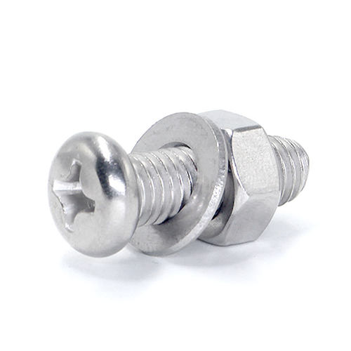 螺丝螺母套装大全304不锈钢盘头十字螺栓圆头螺钉三组合M3M4M5M6 - 图3