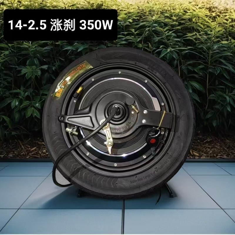 电动车电机14X2.50 350W 48V纯铜无刷电机轮毂电机鼓刹涨刹新国标,淘宝优惠券,粉丝福利购,淘宝优惠卷